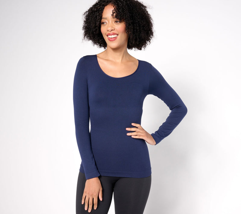 Shapermint All Day Everyday Long Sleeve Shaping T-Shirt — View 7
