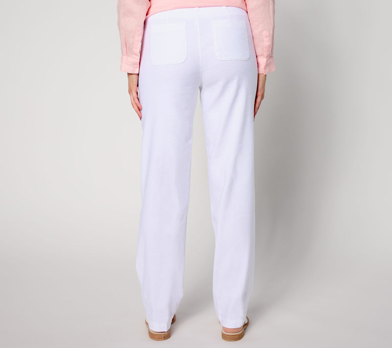 NYDJ Marilyn Linen Trouser - Optic White — View 4