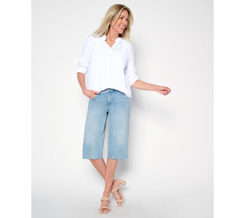 NYDJ Sustainable Kristie 80's Bermuda - Afterglow — View 8