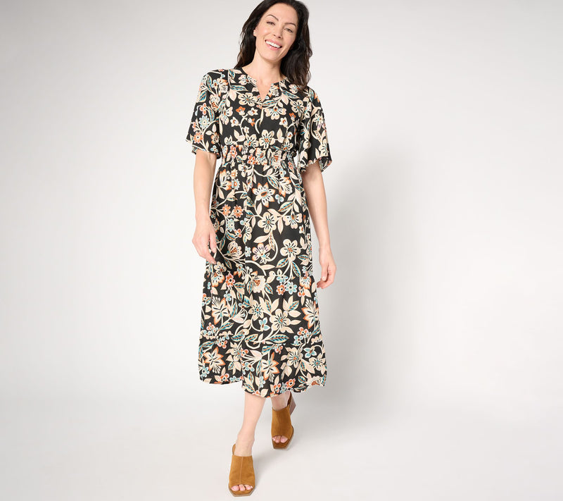 Belle Boho by Kim Gravel Floral Dreams Tiered Flutter Dress — View 9