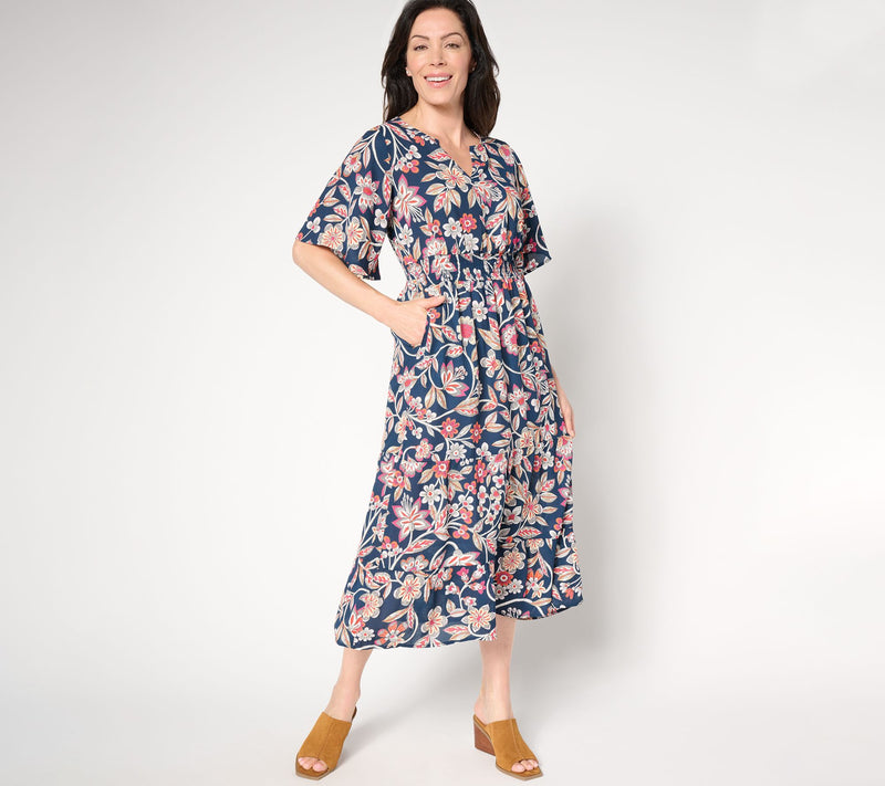Belle Boho by Kim Gravel Floral Dreams Tiered Flutter Dress — View 7