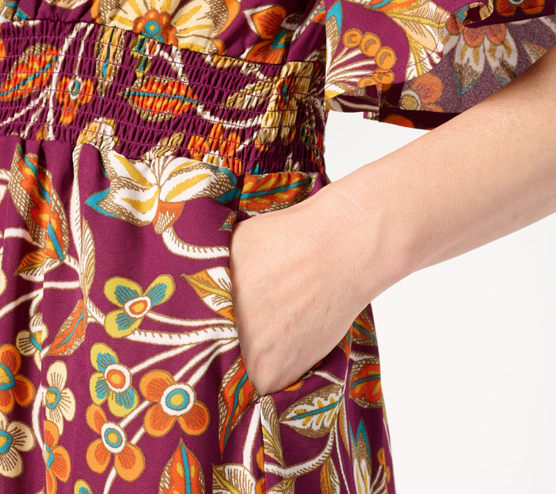 Belle Boho by Kim Gravel Floral Dreams Tiered Flutter Dress — View 12