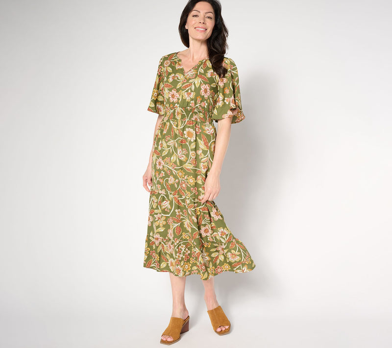 Belle Boho by Kim Gravel Floral Dreams Tiered Flutter Dress — View 5