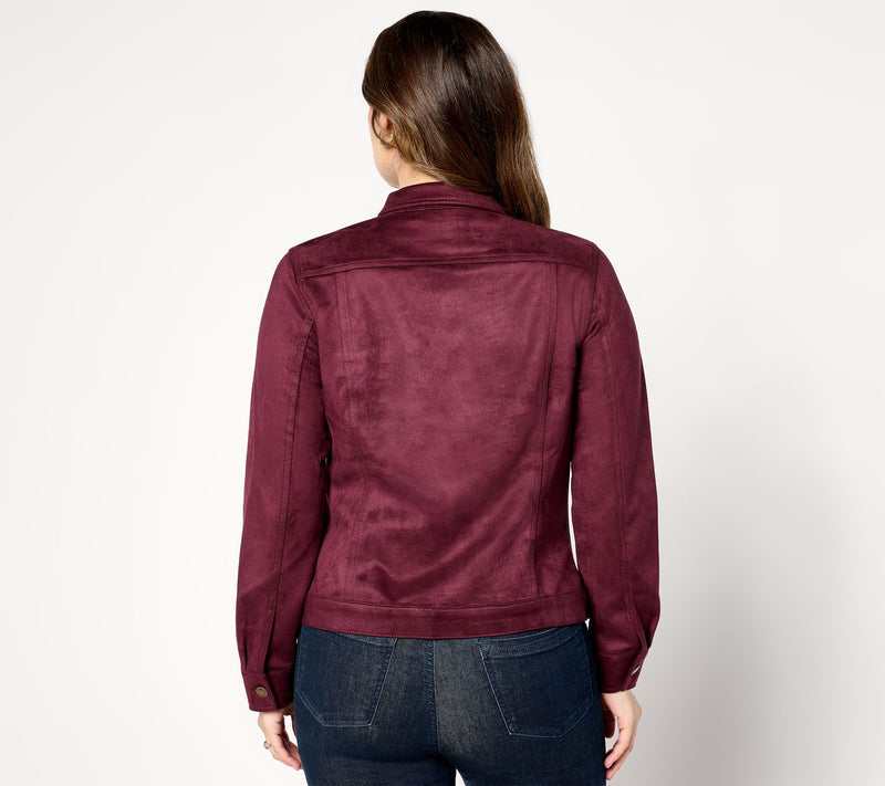 Belle by Kim Gravel PerSuede Me Trucker Jacket — View 2