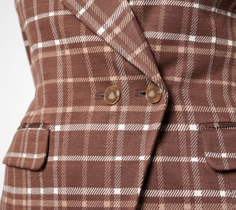 BEAUTIFUL by Lawrence Zarian Silky Ponte Double Button Blazer — View 12