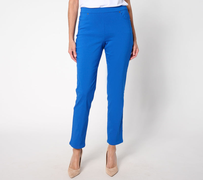 Susan Graver Regular Ultra Stretch Slim Leg Pants — View 3