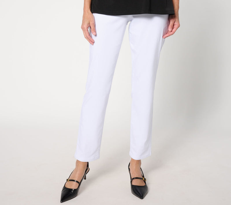 Susan Graver Petite Ultra Stretch Slim Leg Pants — View 5