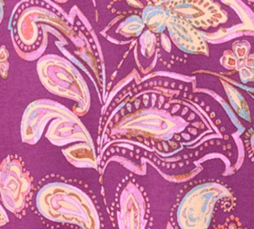 Belle by Kim Gravel Rayon Spandex Fall Flora 3/4 Sleeve Top — View 6