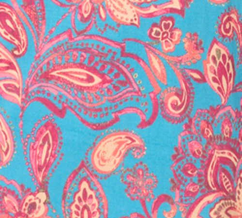 Belle by Kim Gravel Rayon Spandex Fall Flora 3/4 Sleeve Top — View 8