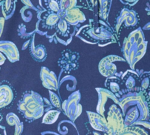 Belle by Kim Gravel Rayon Spandex Fall Flora 3/4 Sleeve Top — View 9
