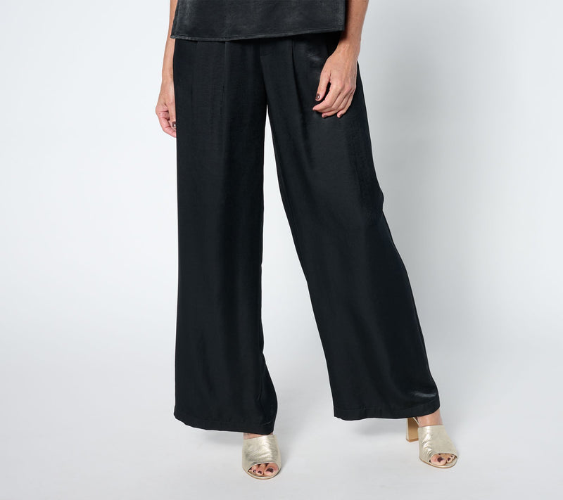 Me by Jennie Garth Petite Pebble Satin Pant — View 7