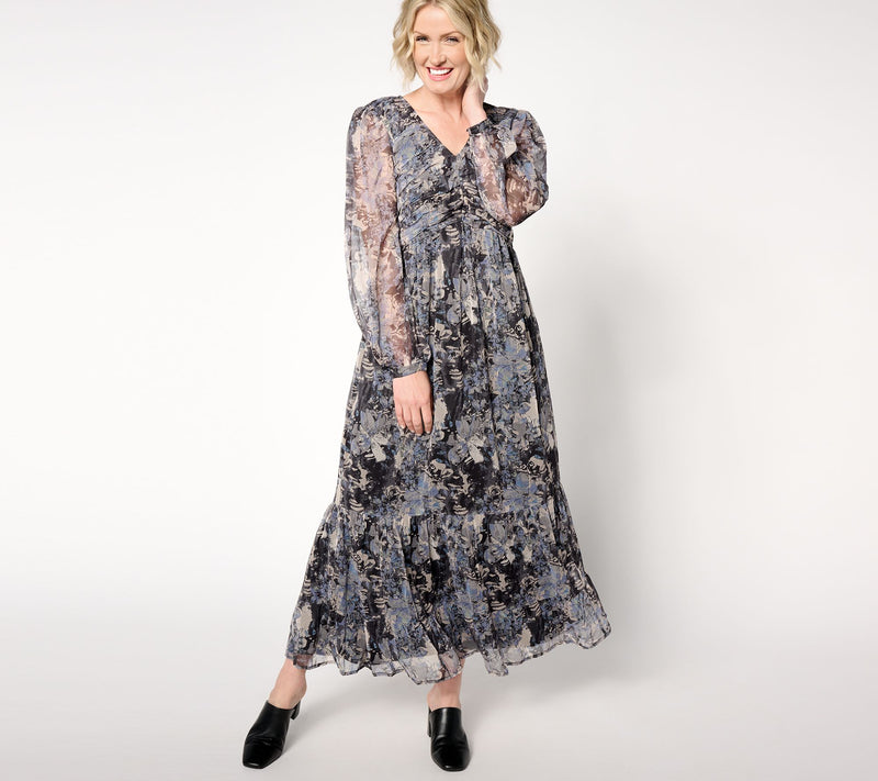 Me by Jennie Garth Regular Misty Woven Maxi Dress — View 15