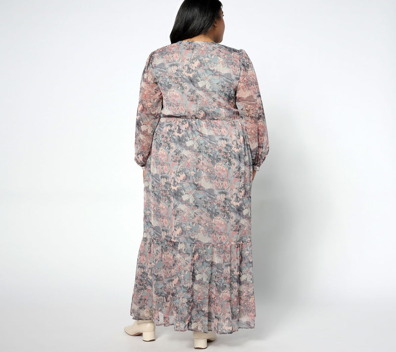 Me by Jennie Garth Regular Misty Woven Maxi Dress — View 8