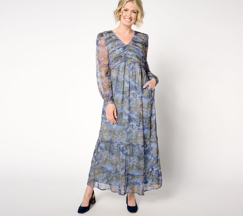 Me by Jennie Garth Petite Misty Woven Maxi Dress — View 3