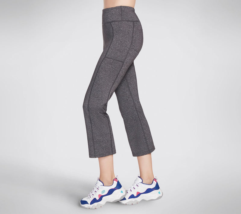 Skechers GOFLEX GoWalk High-Waist Slight Flare Crop Pants — View 6