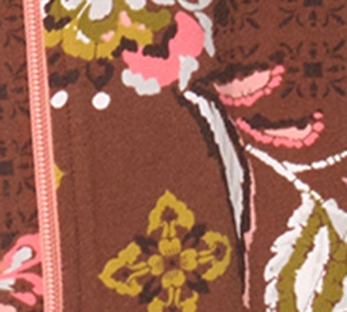 Sport Savvy Printed Patchwork French Terry Jacket — View 8