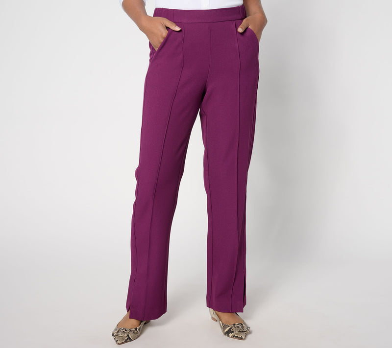 Isaac Mizrahi Live! Tall Timeless Twill Straight Leg Pants — View 9
