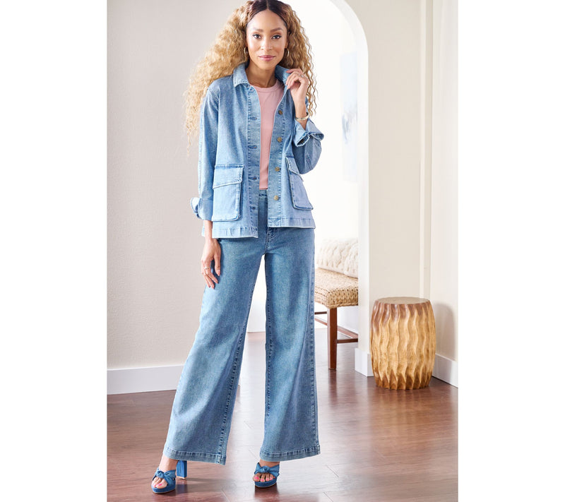 Me by Jennie Garth Regular Indigo Relaxed Fit Jeans — View 9
