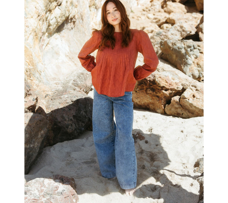 Me by Jennie Garth Regular Indigo Relaxed Fit Jeans — View 8