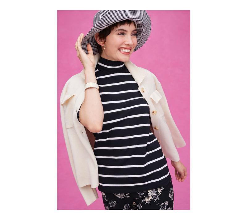 Isaac Mizrahi Live! Button Front Sweater Jacket with Collar — View 11