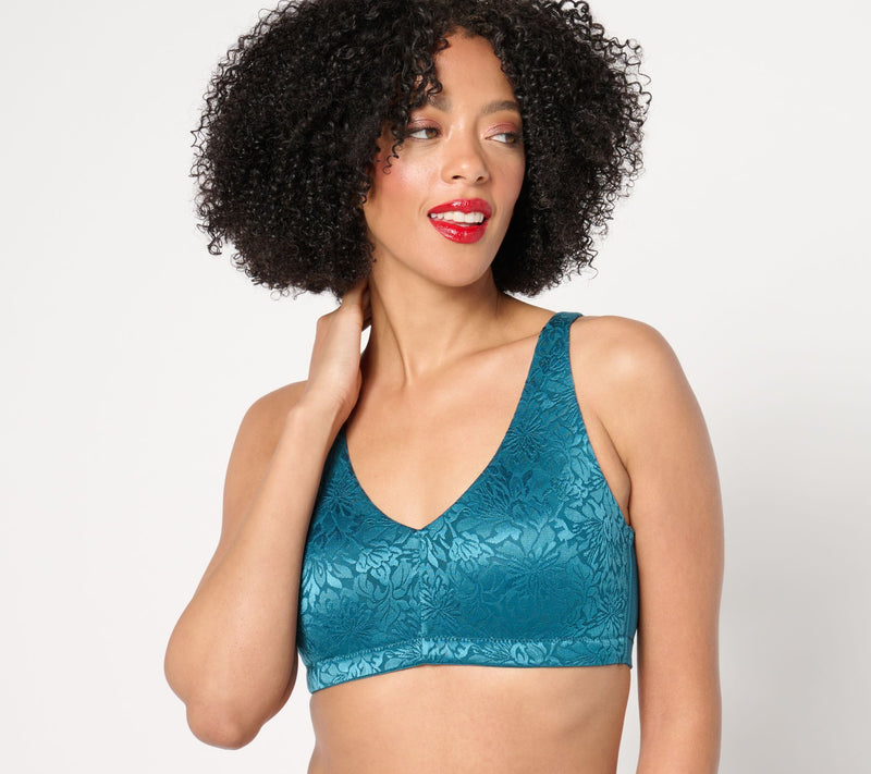 Breezies Dahalia Lace Unlined Wirefree Bra — View 3