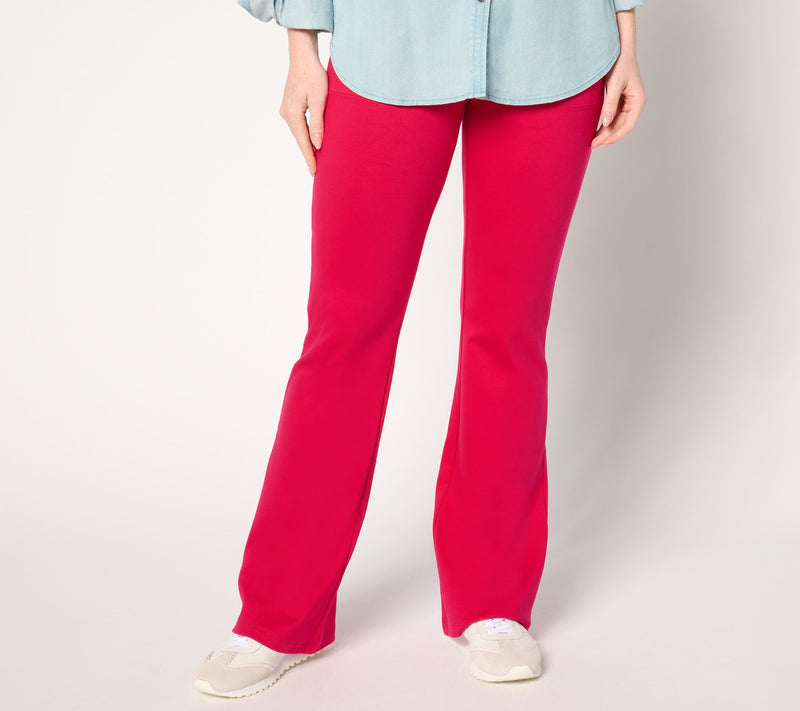 Isaac Mizrahi Live! Regular Essentials Pima Flex Bootcut Pants — View 5
