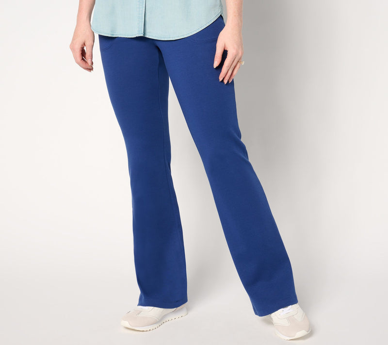 Isaac Mizrahi Live! Regular Essentials Pima Flex Bootcut Pants — View 7