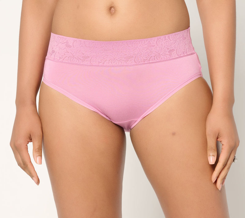Breezies Dahlia Lace Modal Hi-Cut Panty Set of 3 — View 6