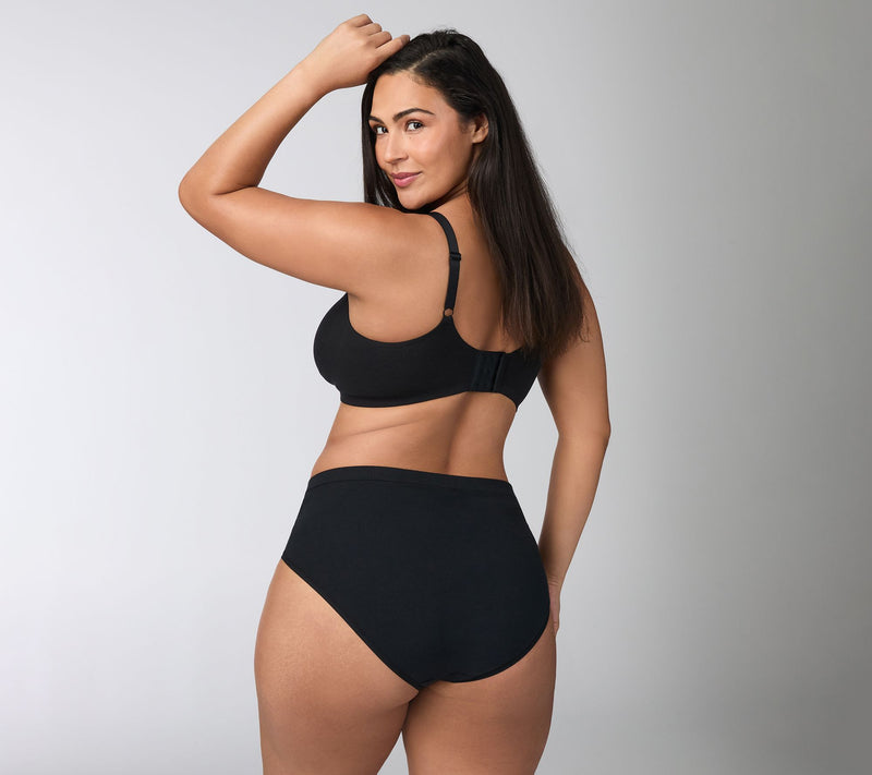 Cuddl Duds Intimates Cotton Core Bonded Lounge Bra — View 9
