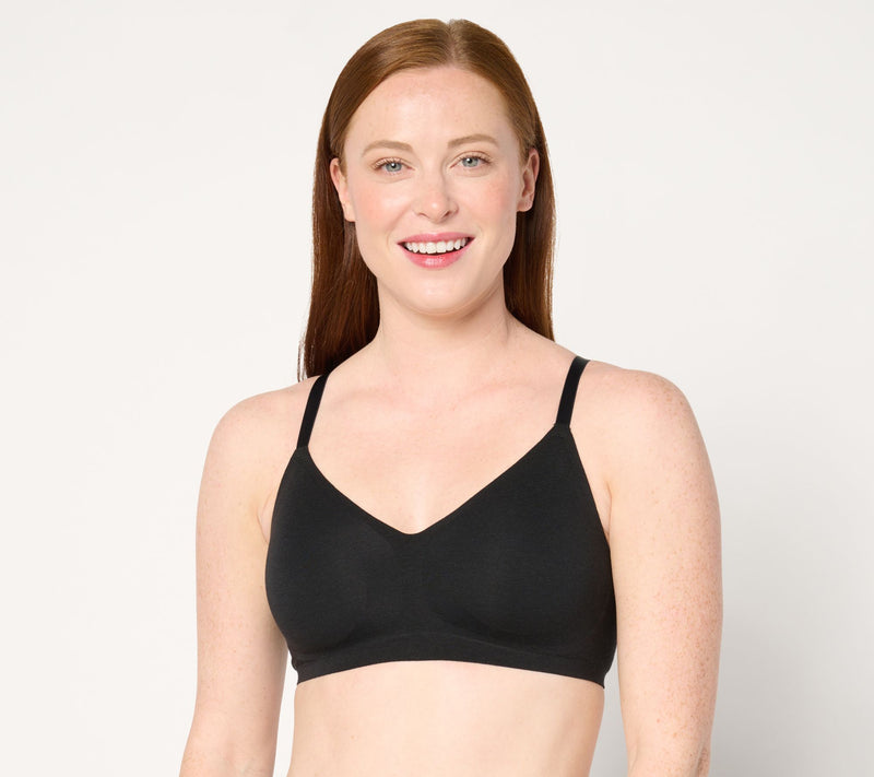 Cuddl Duds Intimates Cotton Core Bonded Lounge Bra — View 16