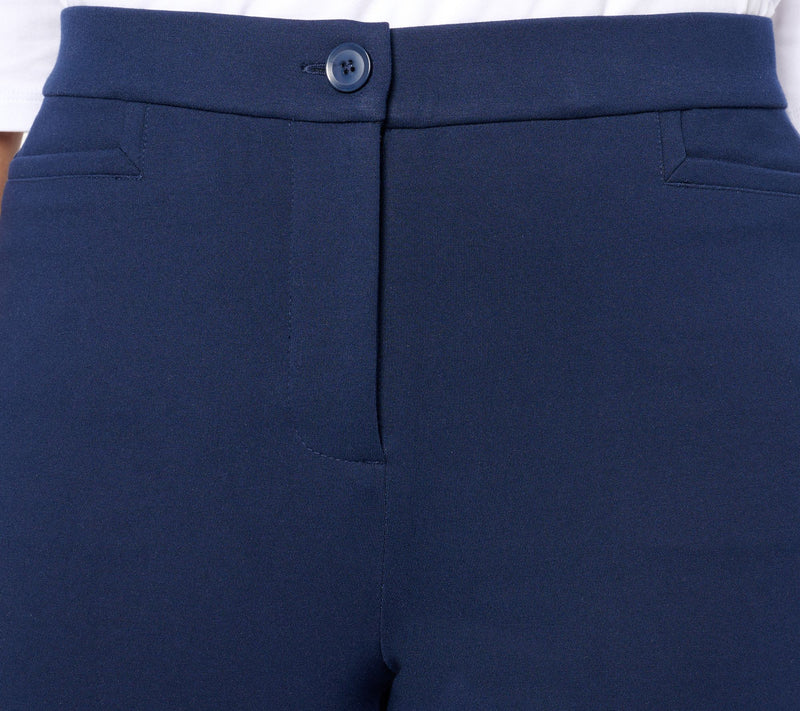 Tailored by Susan Graver Tall Smart Ponte Slim Leg Trouser — View 18