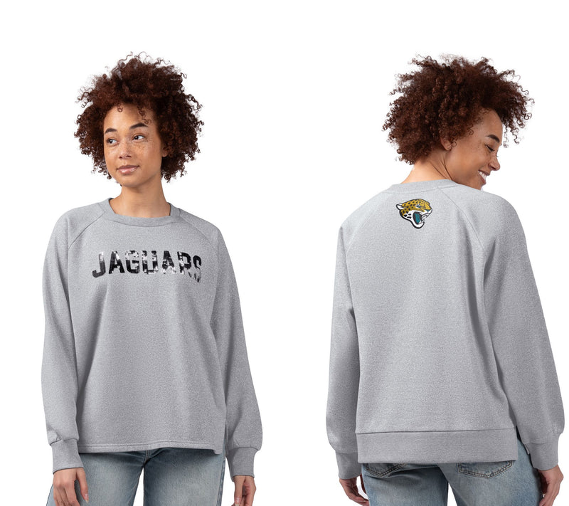 NFL Women's Shining Lurex Fleece Crewneck w/ Square Neckline — Main view