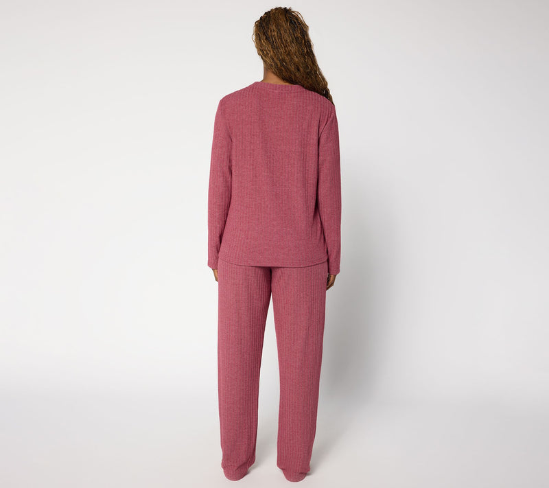 Berkshire Homewear Heathered Long Sleeve & Pant Hacci Set — View 14