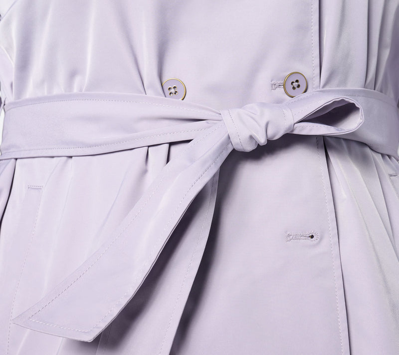 BEAUTIFUL by Lawrence Zarian Regular Pleated Double Breasted Trench Coat — View 11
