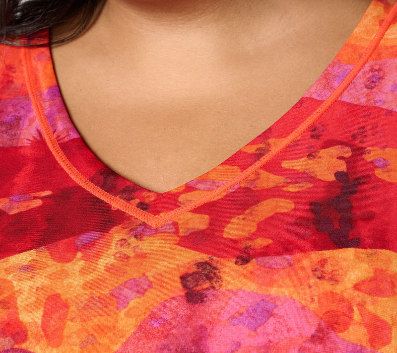 Women with Control Reversible Como Jersey Top — View 4
