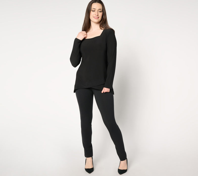 Women With Control Petite Wardrobe Warrior Top & Pant Set — View 7