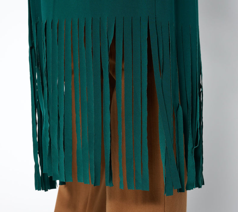 Attitudes by Renee Regular Como Jersey Fringe Duster — View 3
