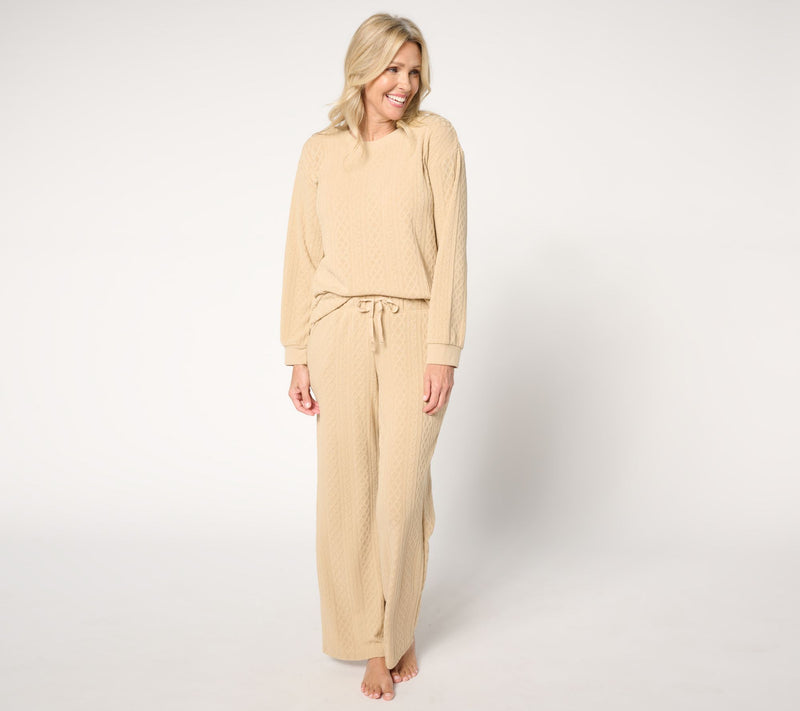 MUK LUKS Sweater Soft Lounge Set — View 3