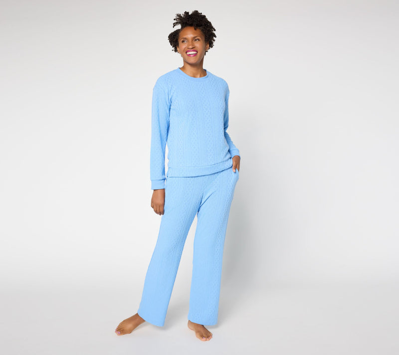 MUK LUKS Sweater Soft Lounge Set — View 8