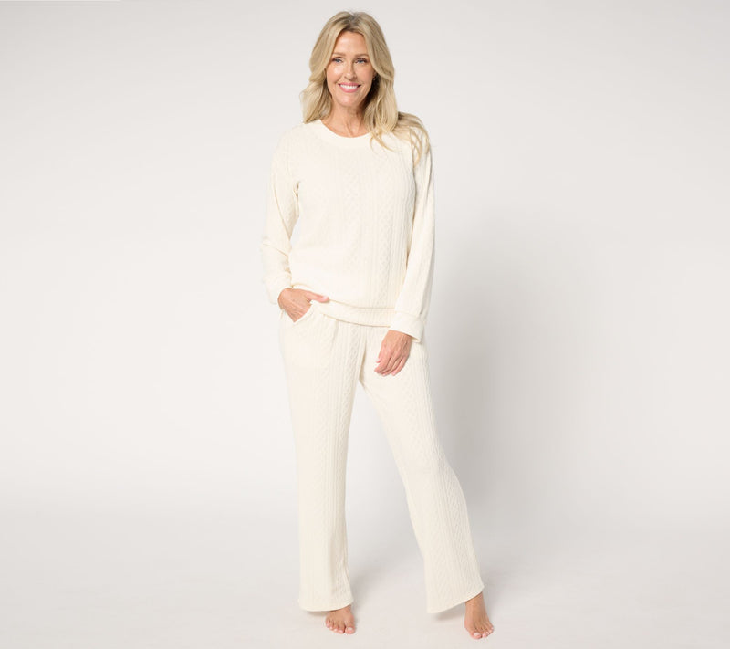 MUK LUKS Sweater Soft Lounge Set — View 9
