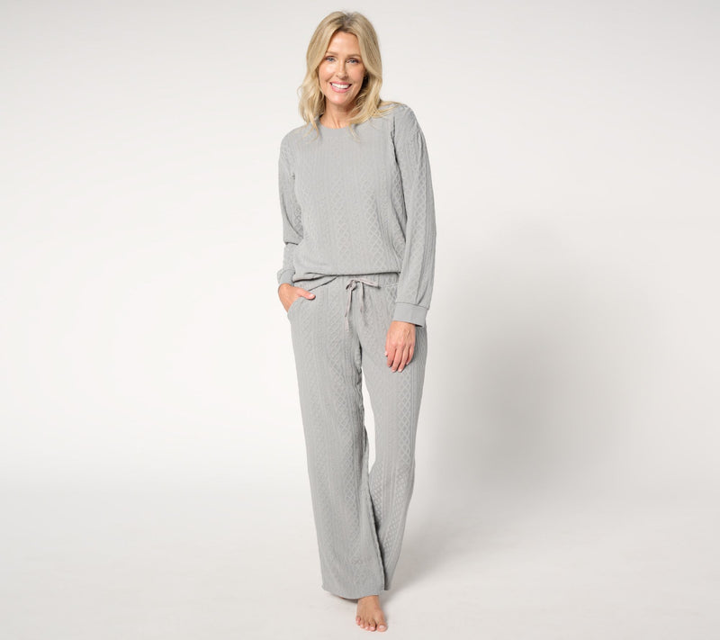 MUK LUKS Sweater Soft Lounge Set — View 11
