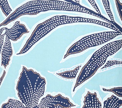 Denim & Co. Printed Poplin 3/4-Sleeve Collared Top — View 7