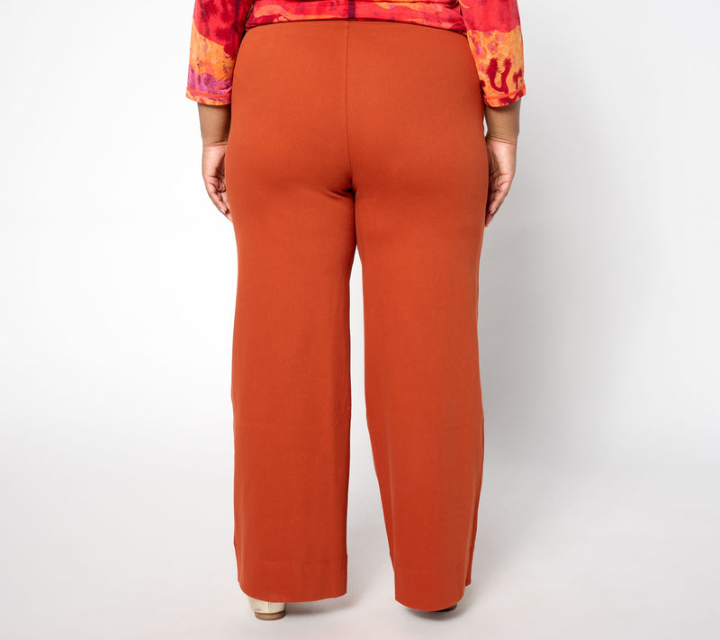 Women With Control Prime Stretch Denim Petite Wide Leg Pants — View 2
