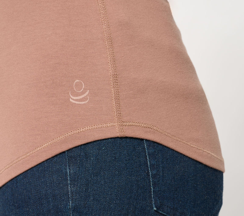 Cuddl Duds Layers Cottonwear+ Curve Hem T-Shirt — View 17