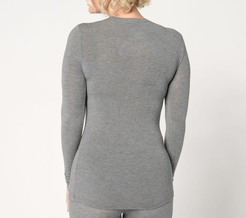 Cuddl Duds Layers Softwear with Stretch Long Sleeve Crew — View 12