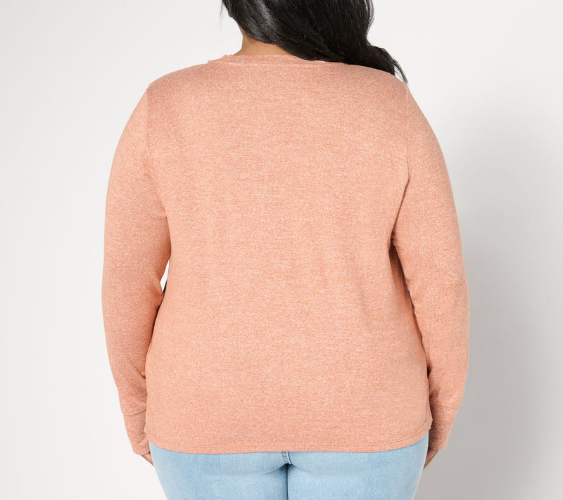 Cuddl Duds Seriously Soft Wrap Over Top — View 2