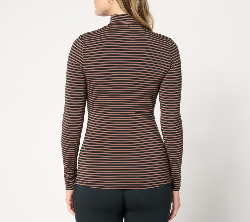 Cuddl Duds Layers Softwear with Stretch Long Sleeve Turtleneck — View 12