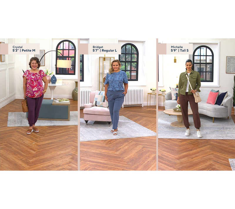 AnyBody Regular Cozy Knit Jogger and Ankle Pant Set — View 19