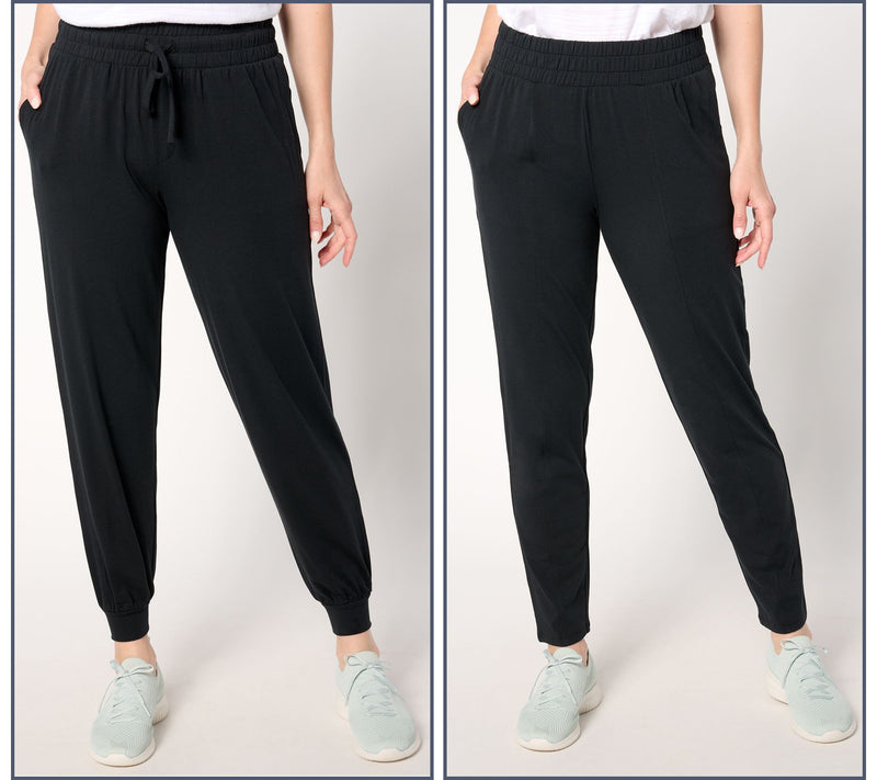 AnyBody Regular Cozy Knit Jogger and Ankle Pant Set — View 5