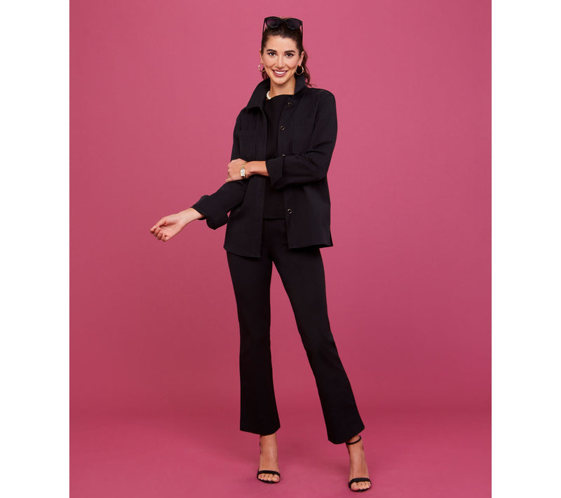 Isaac Mizrahi Live! Tall 24/7 Stretch Bootcut Pants w/ Buttons — View 13